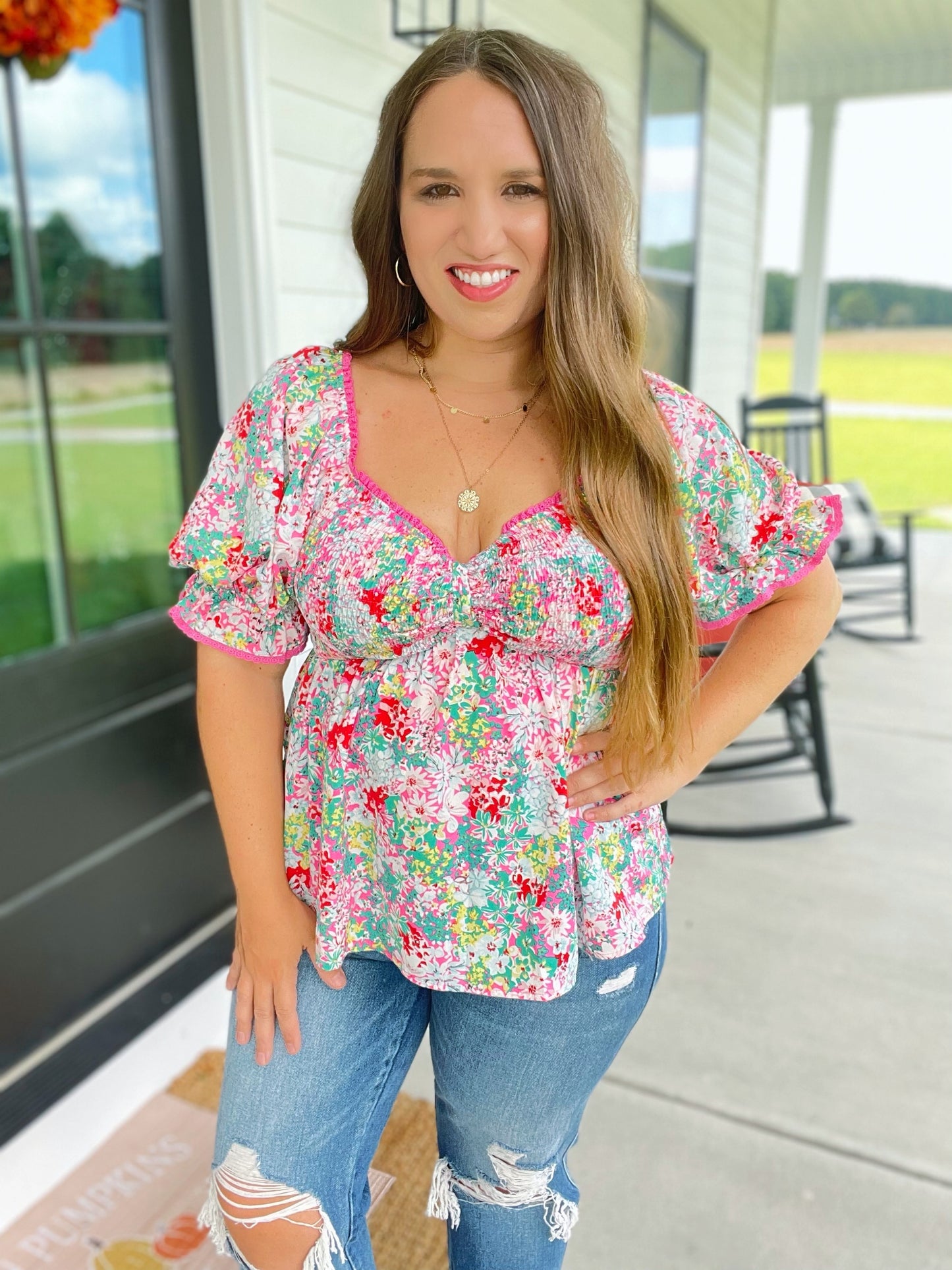 Maddie Floral Top