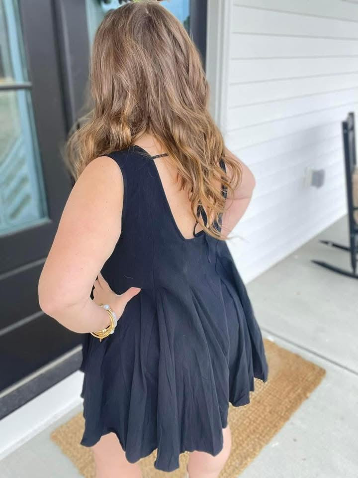 Lucille Romper (Black)