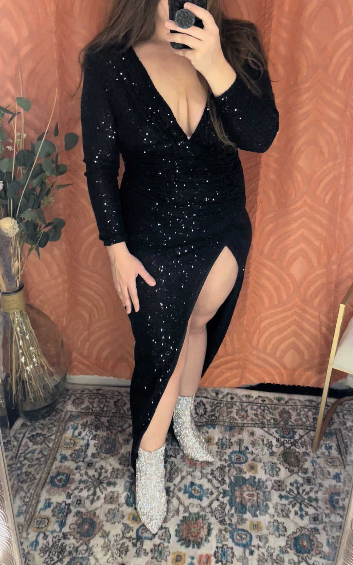 Midnight Sequin Dress