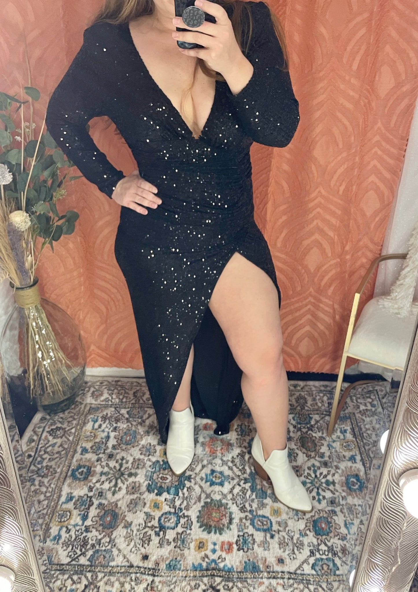 Midnight Sequin Dress