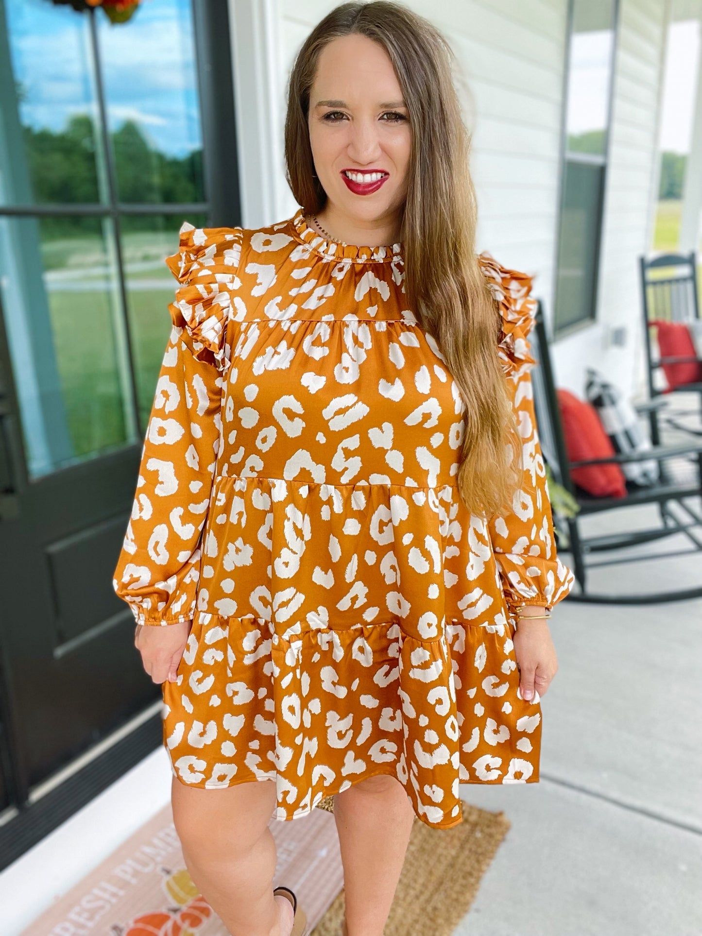 Rachel toffee dress