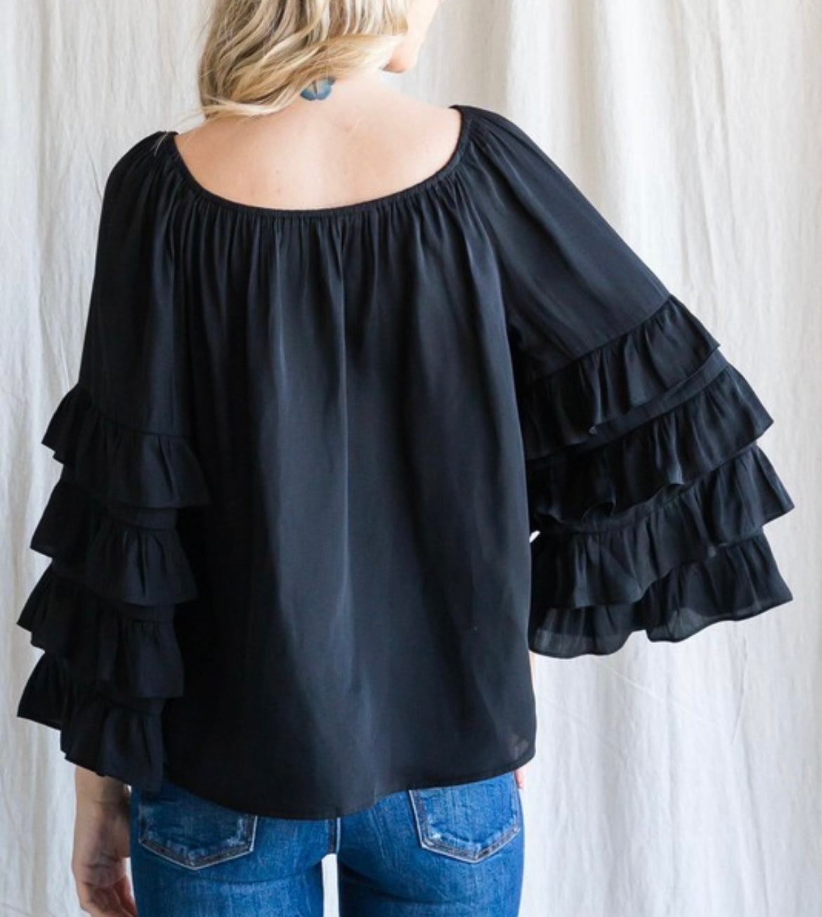 Keri Ruffle Sleeve Top