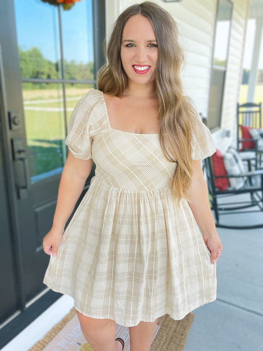 Plaid Babydoll Dress