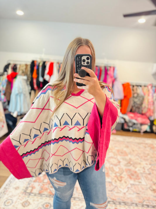Lola Poncho Sweater