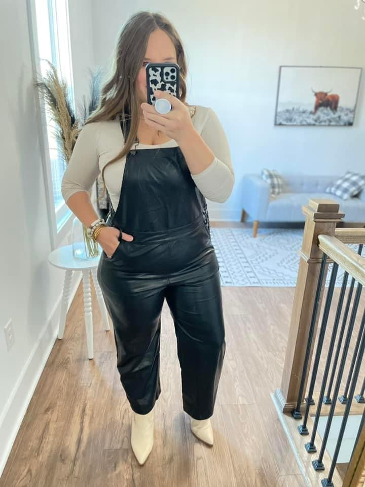 Rory Pleather Overalls