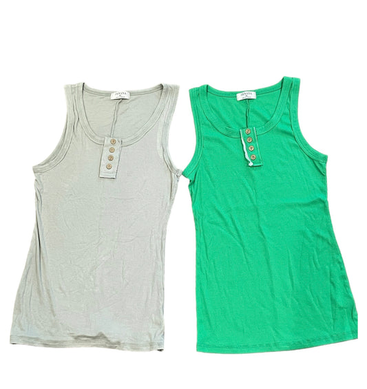 Ribbed Tanks (2 colors)