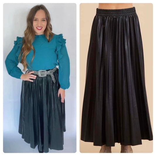 Marilyn Faux Leather Skirt