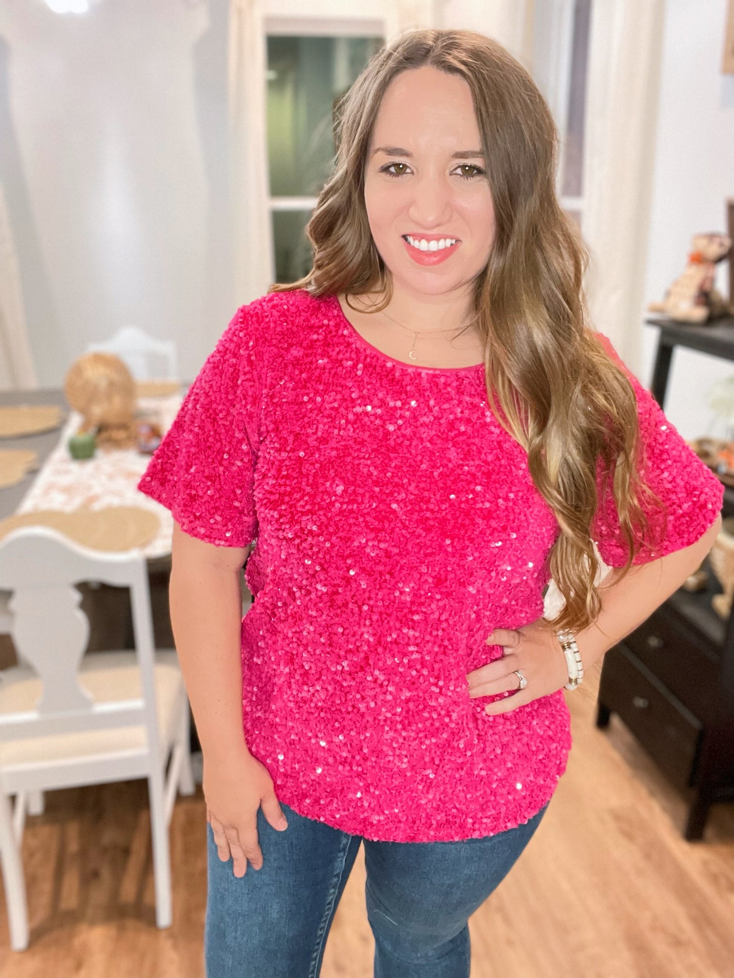 Kelli Sequin Top