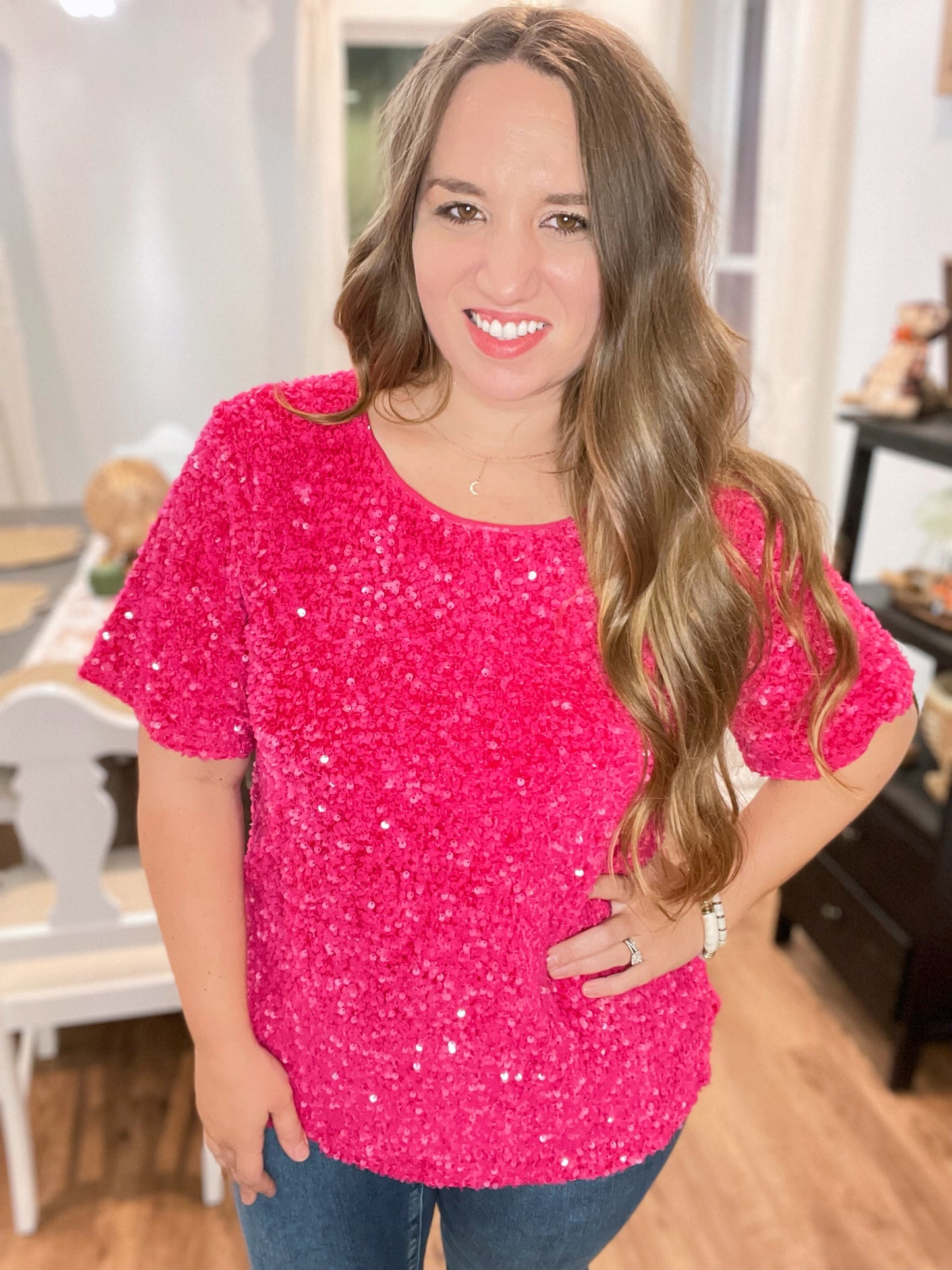 Kelli Sequin Top