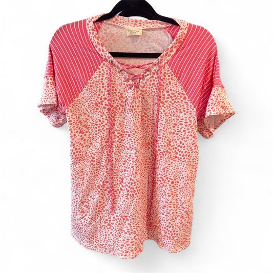 Pink Animal Print Top