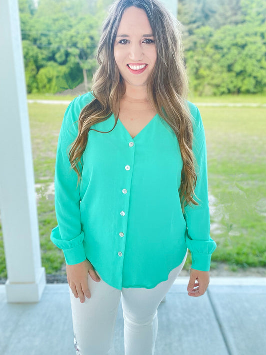 Judy Mint Blouse