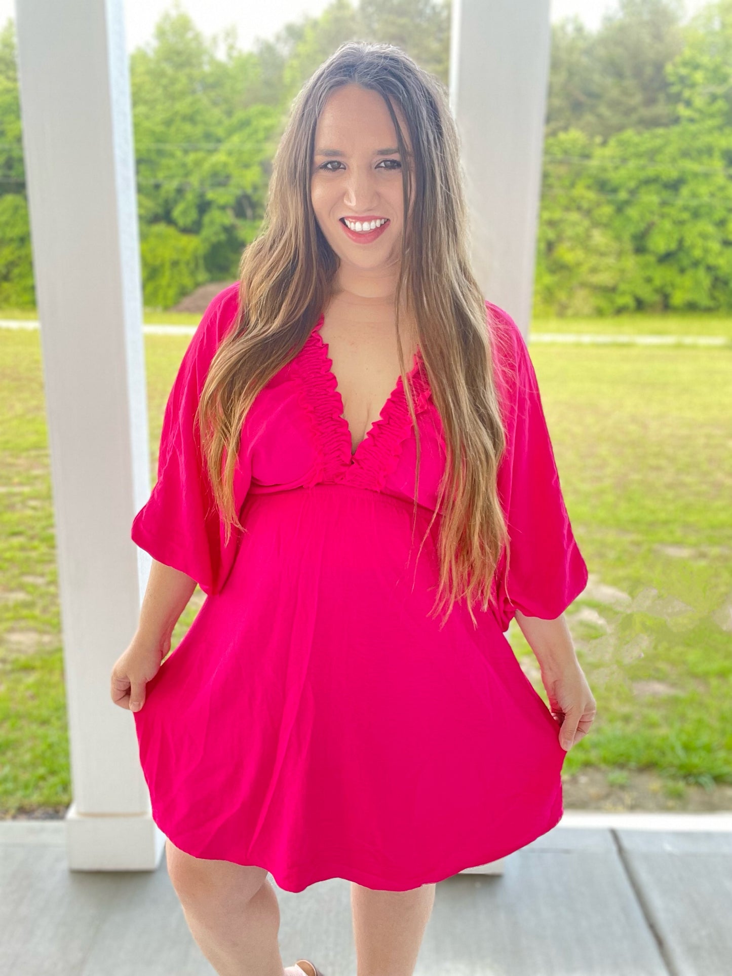 Feisty Fuchsia Dress