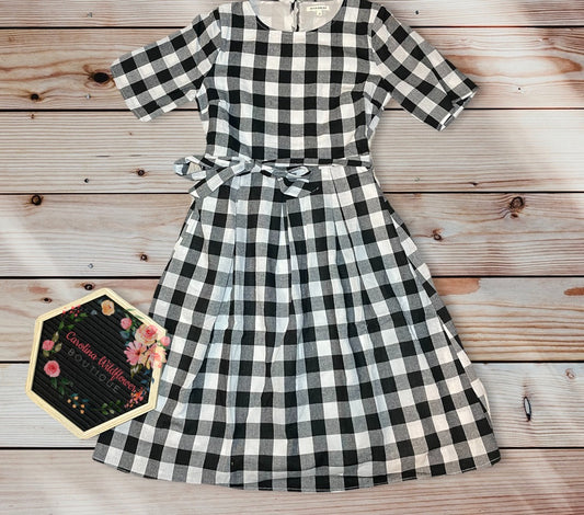 June Plaid Dress