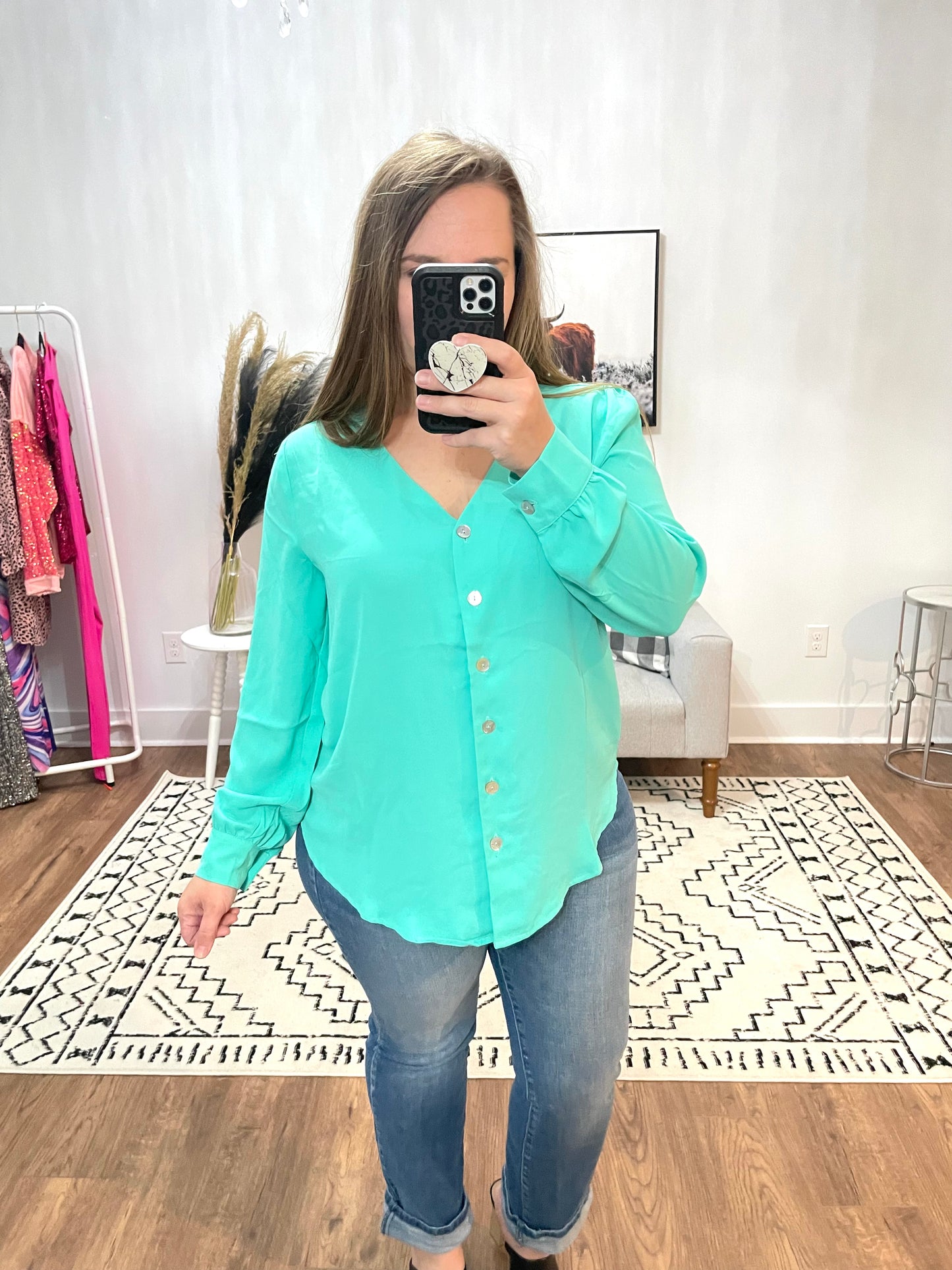 Judy Mint Blouse