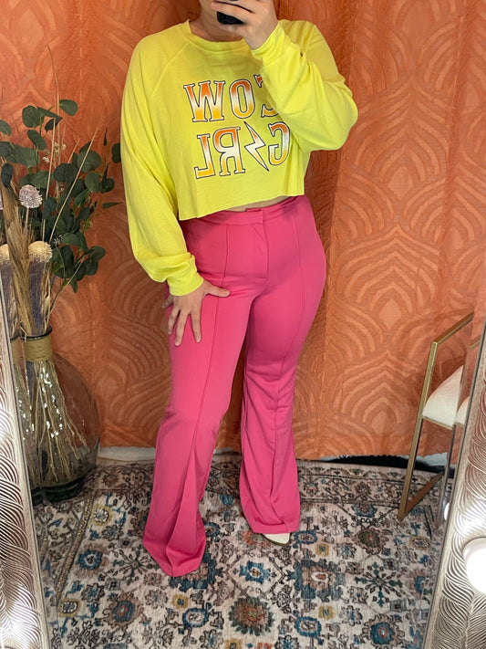 Hayley pink trousers