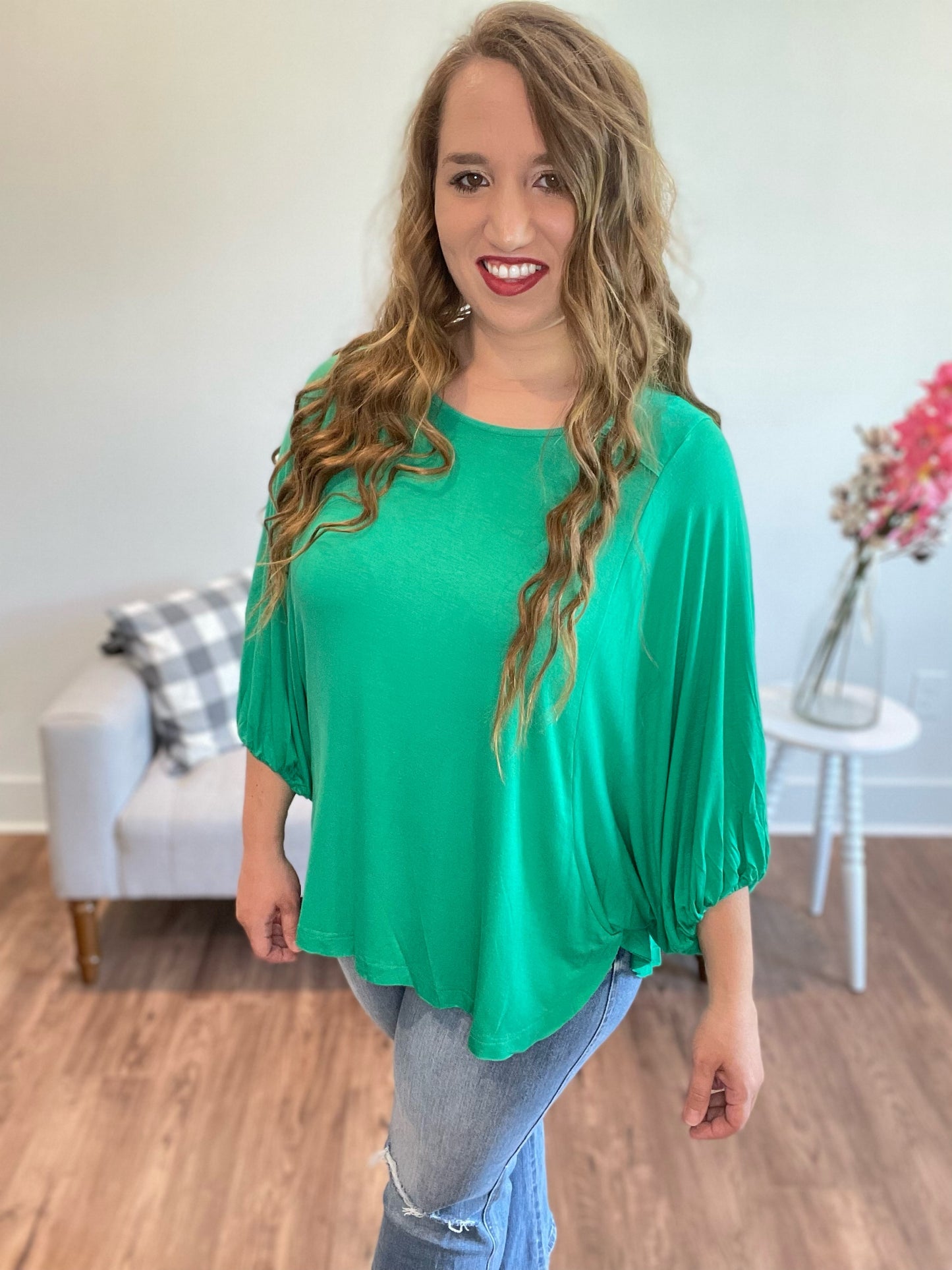 Kelly Green Top