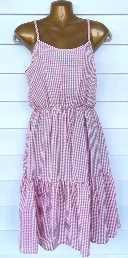 Pink Gingham Dress