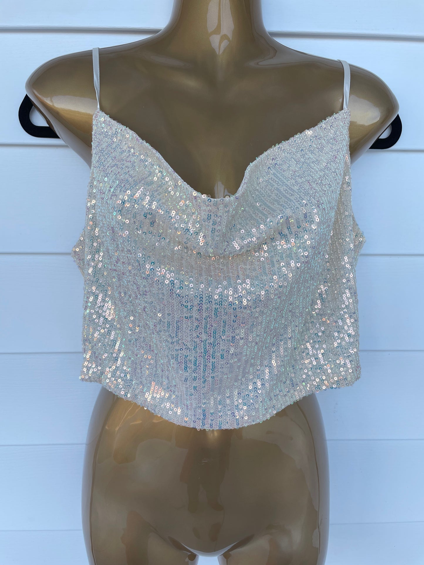 Starlight Sequin Crop Top