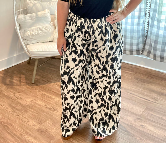 Leah Printed Wide Leg Pants