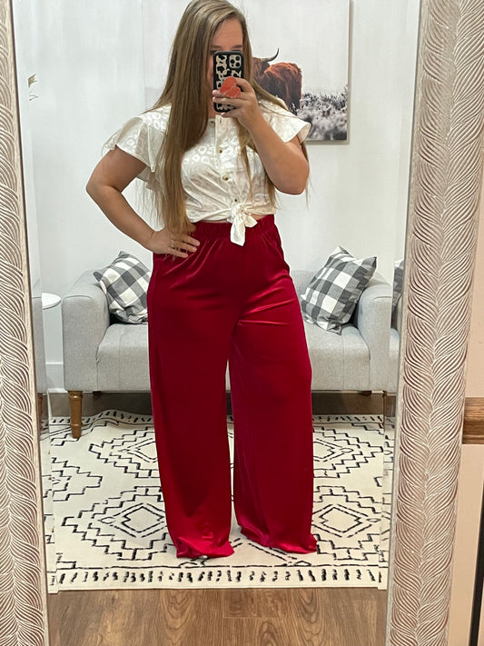 All I want for Christmas Velvet Flares