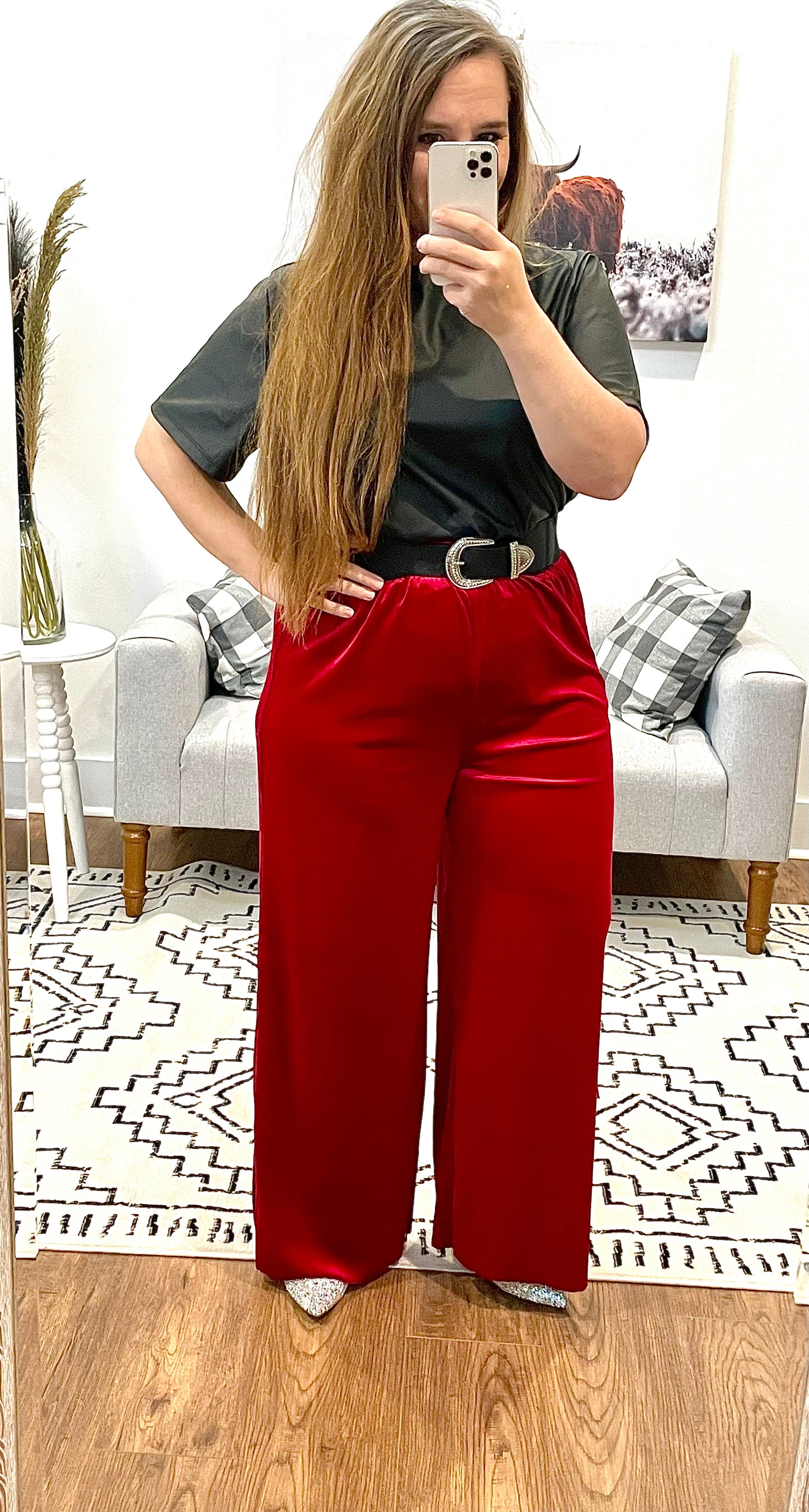 All I want for Christmas Velvet Flares