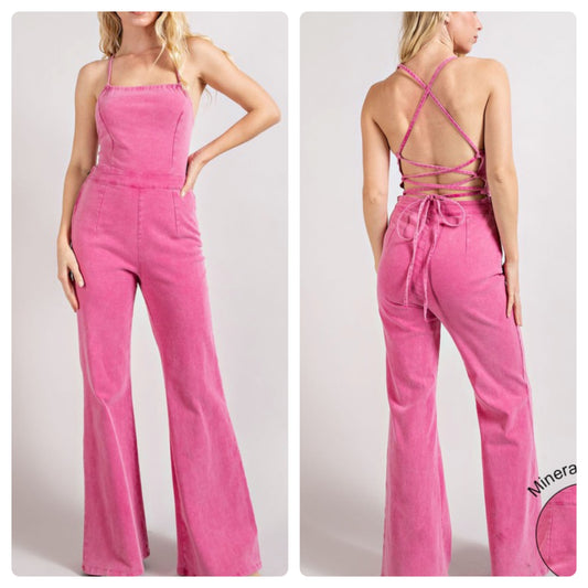 Annie Mineral Wash Jumpsuit