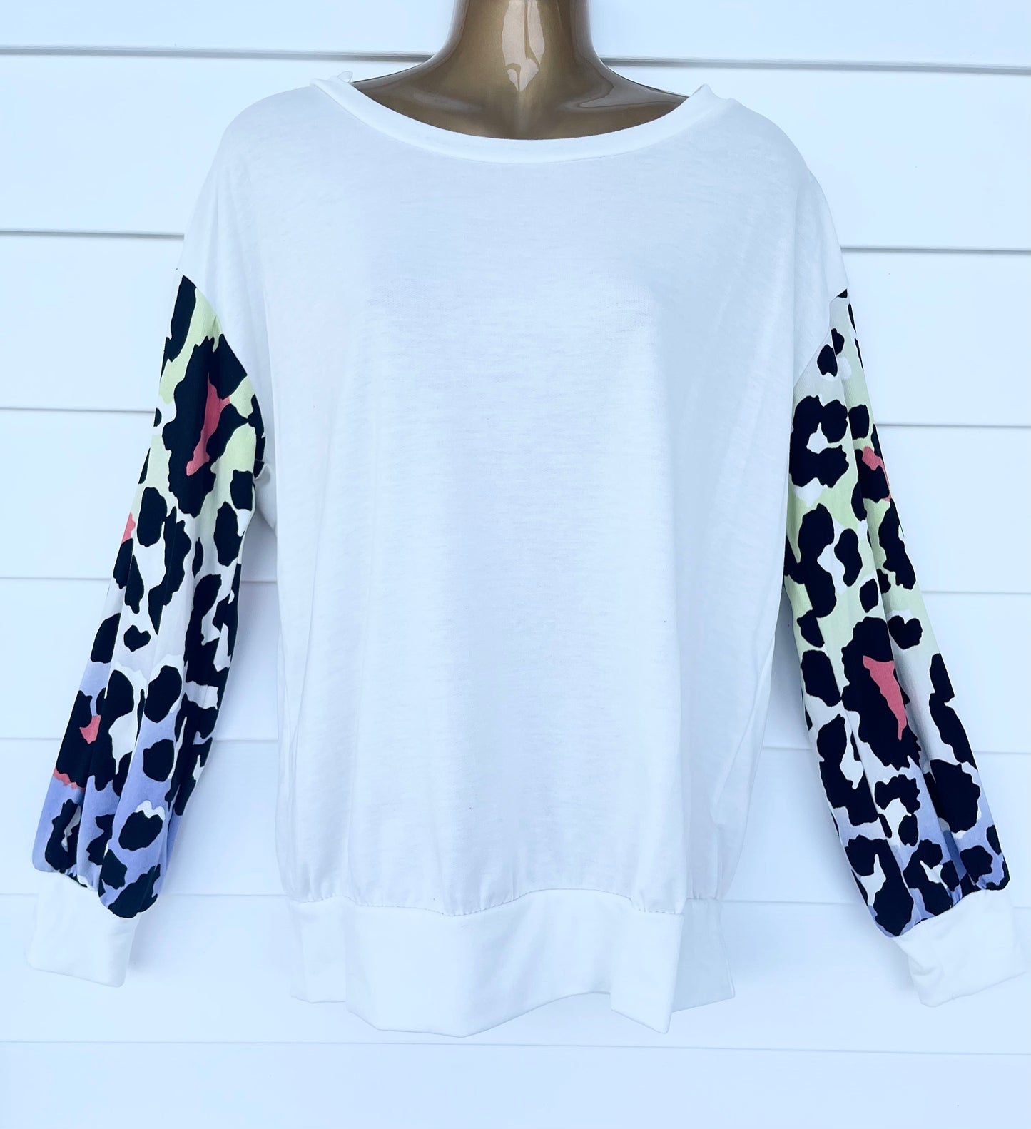 Lori Printed Sleeve Top