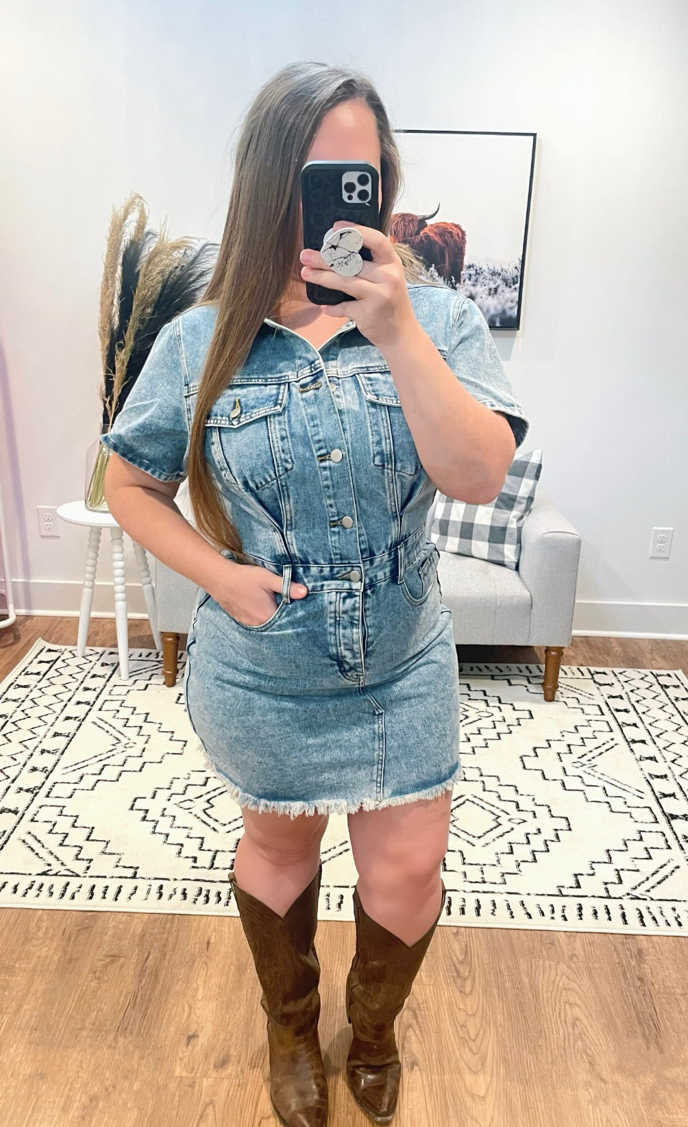 Grace Denim Dress