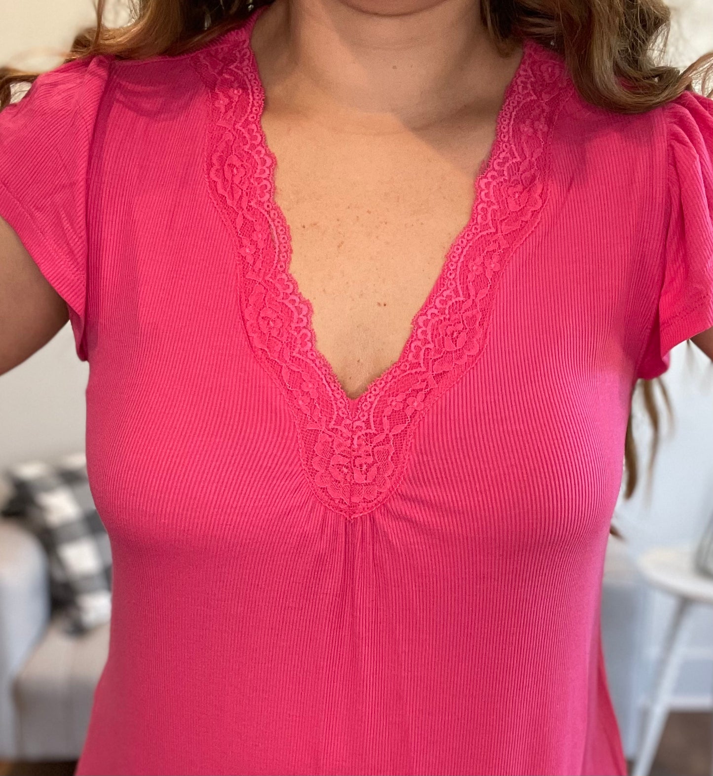 Lace Trim Top