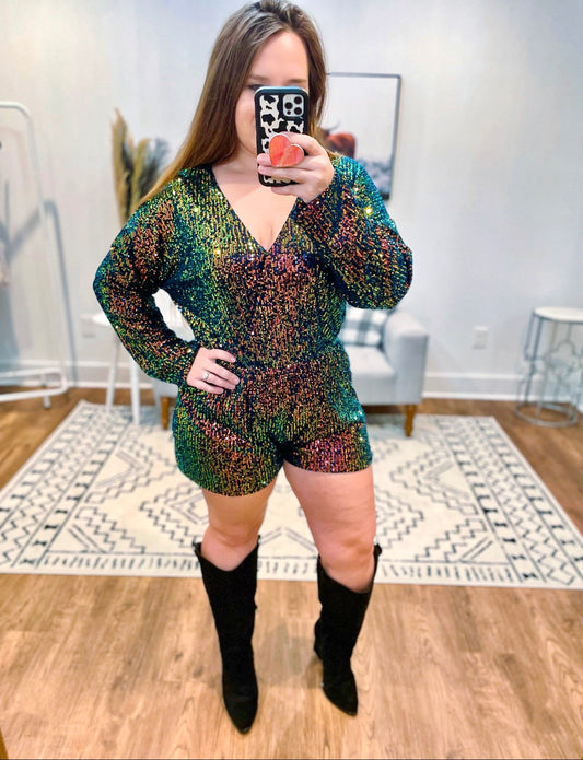 Dolly Sequin Romper