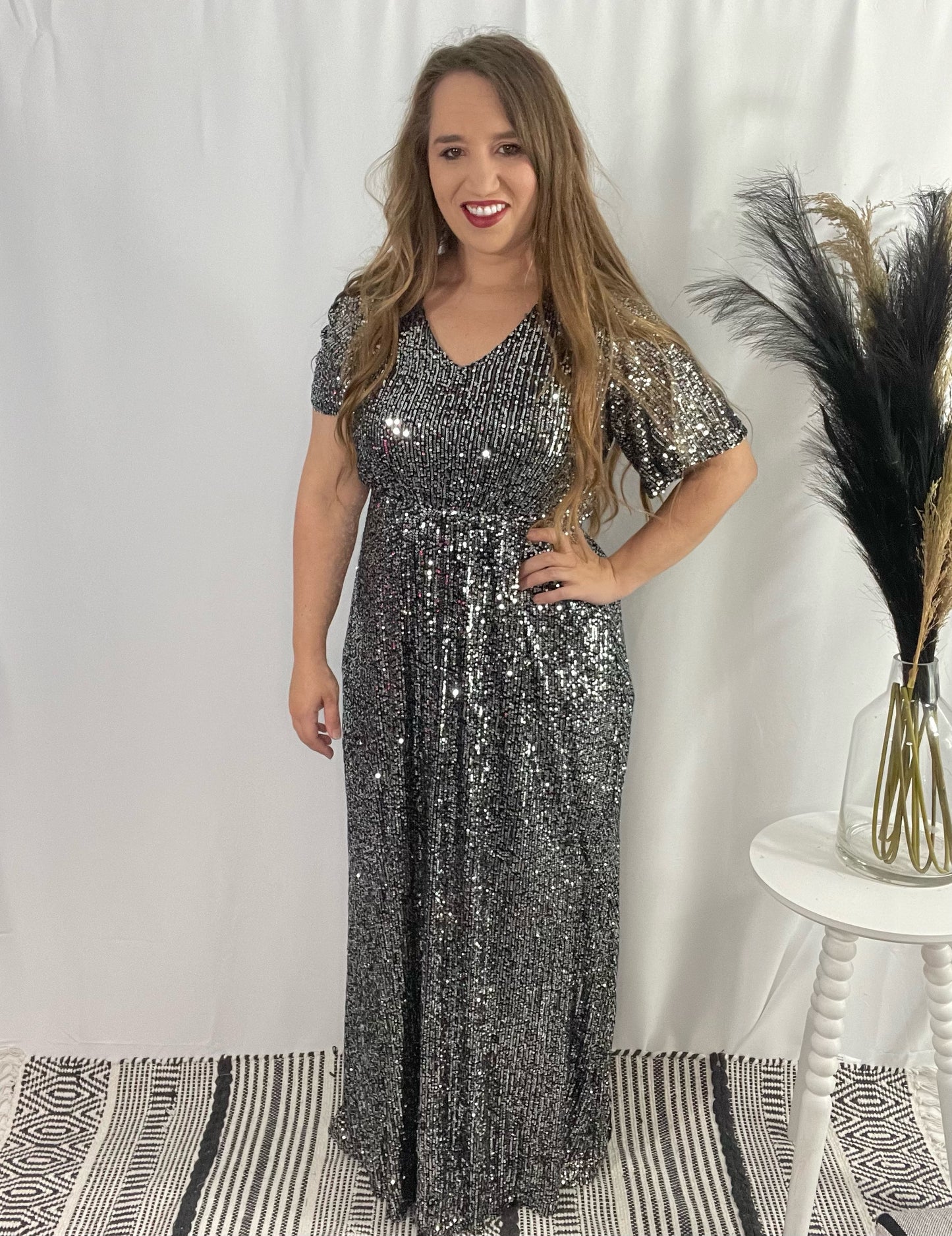 Tasha Sequin Maxi Dress