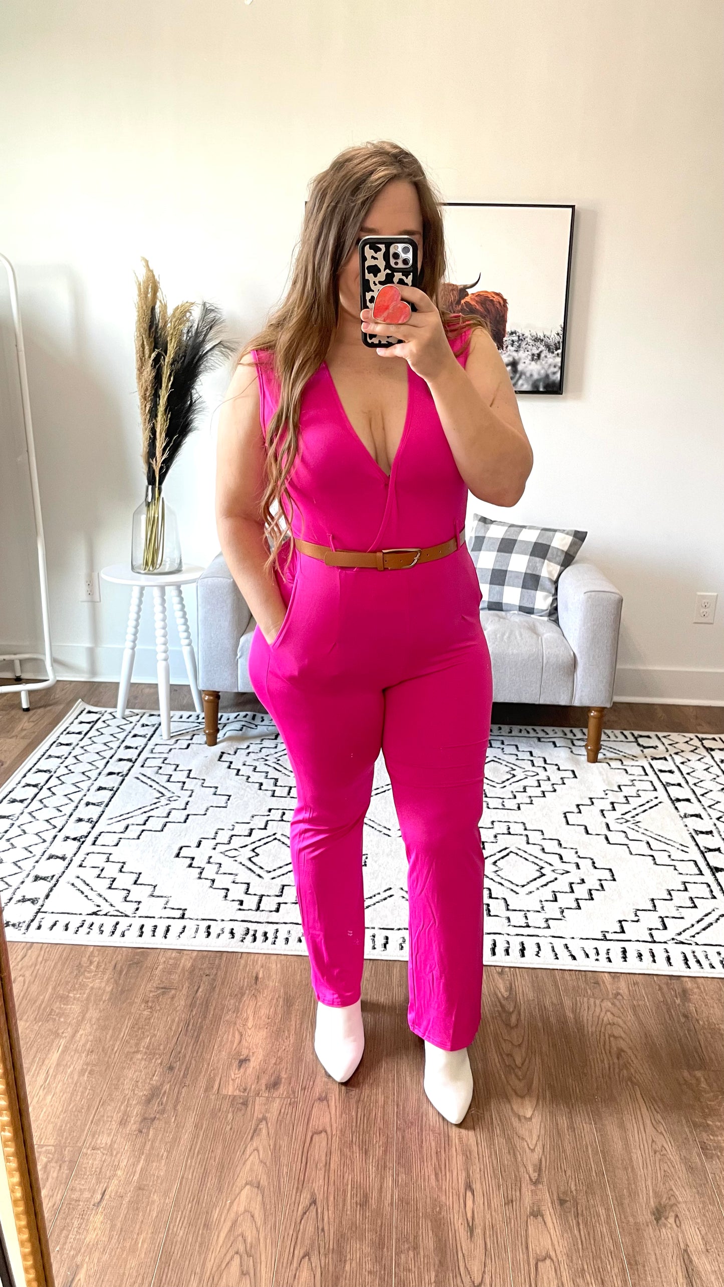 *DEAL* Blazing Pink Jumpsuit