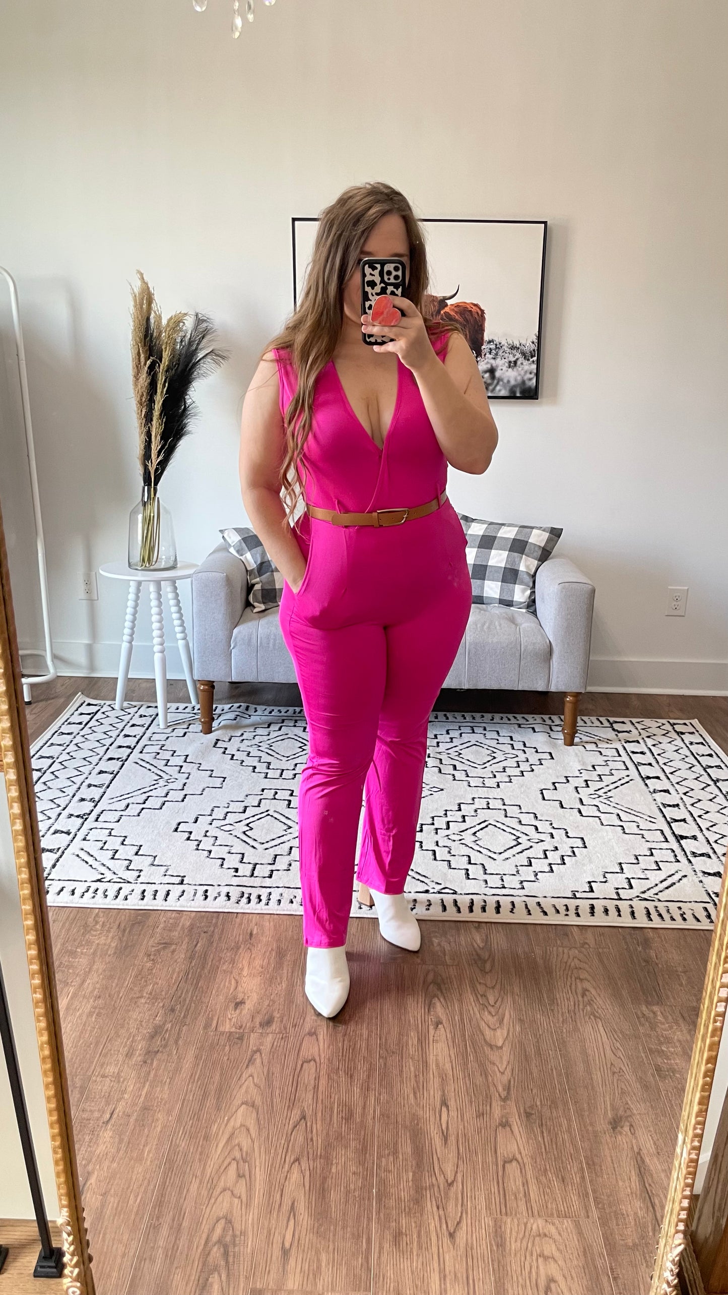 *DEAL* Blazing Pink Jumpsuit