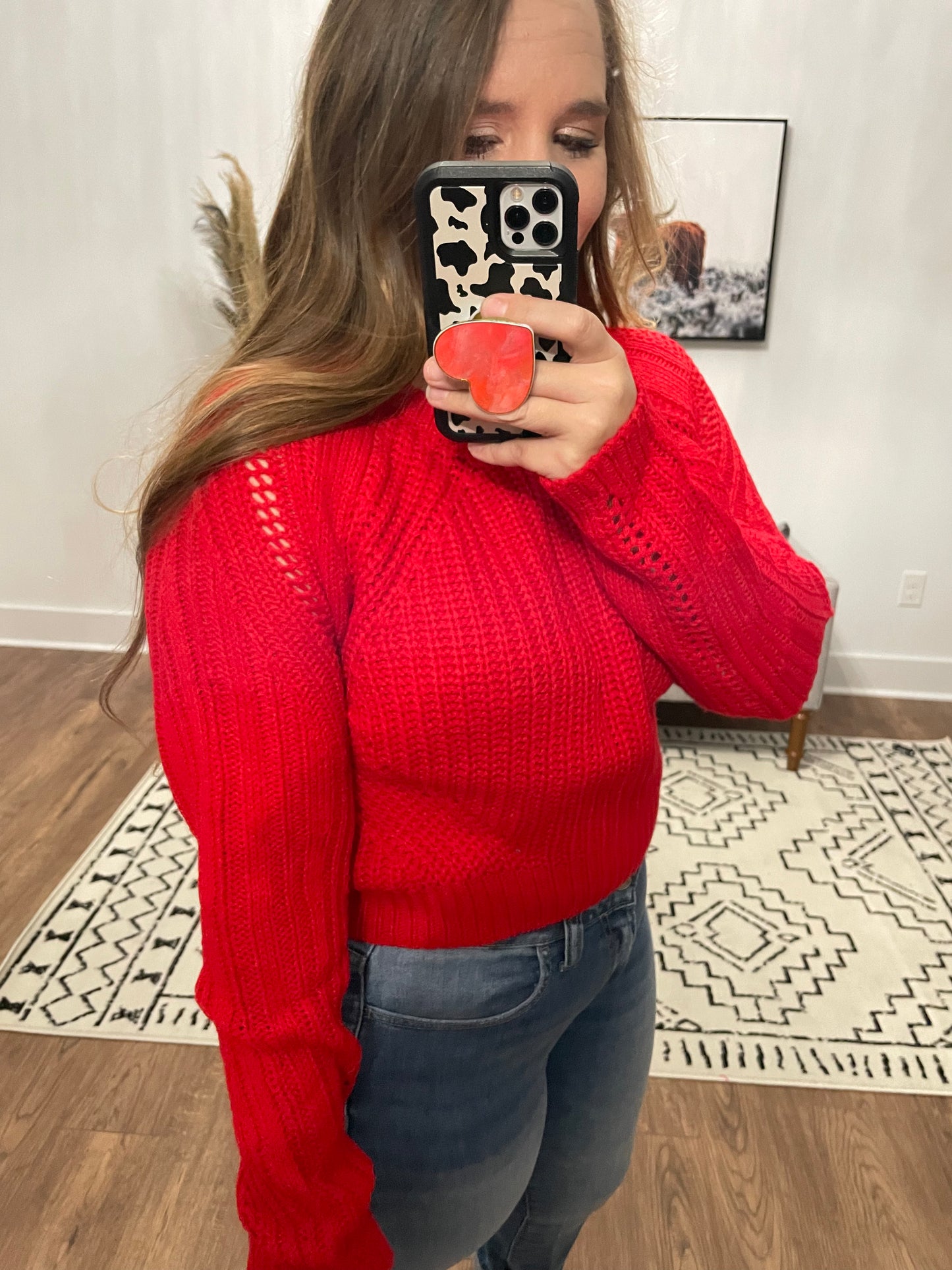 Jade Cropped Sweater