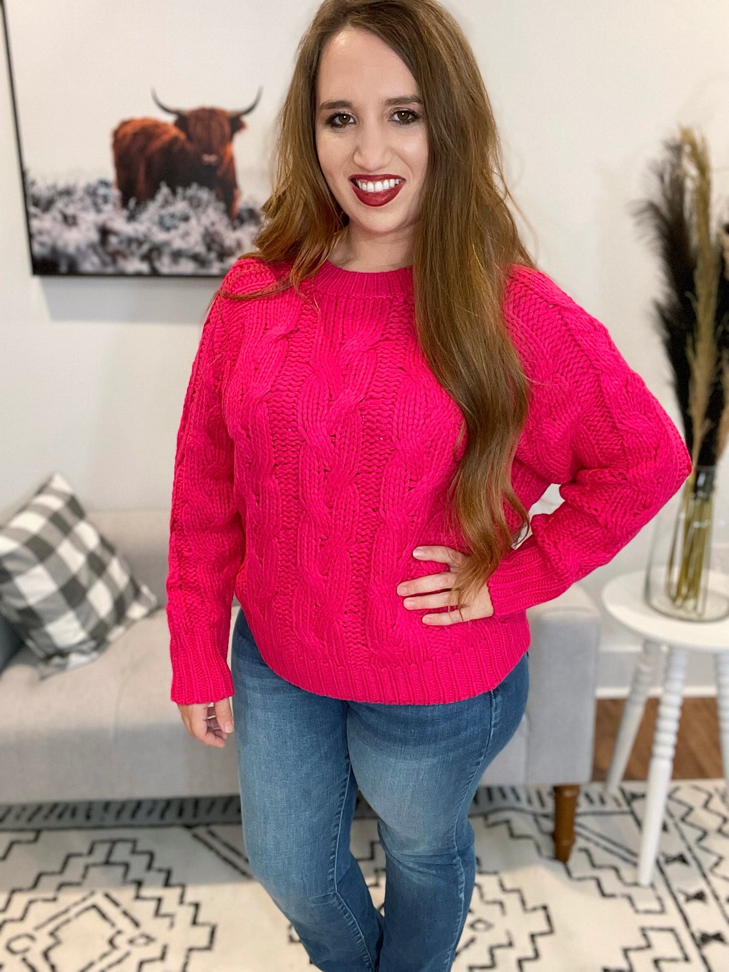 Haylee Cable knit sweater