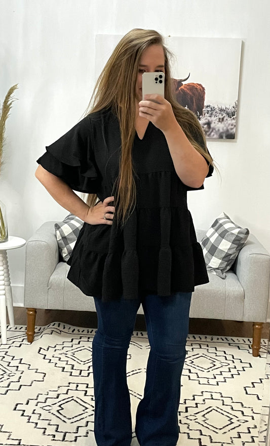 Betsey Black Top