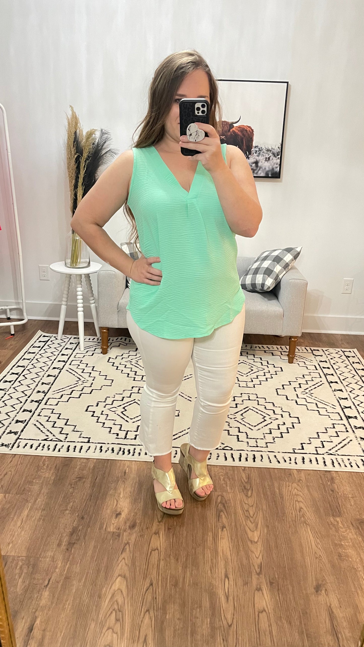 Mint To Be Sleeveless Top