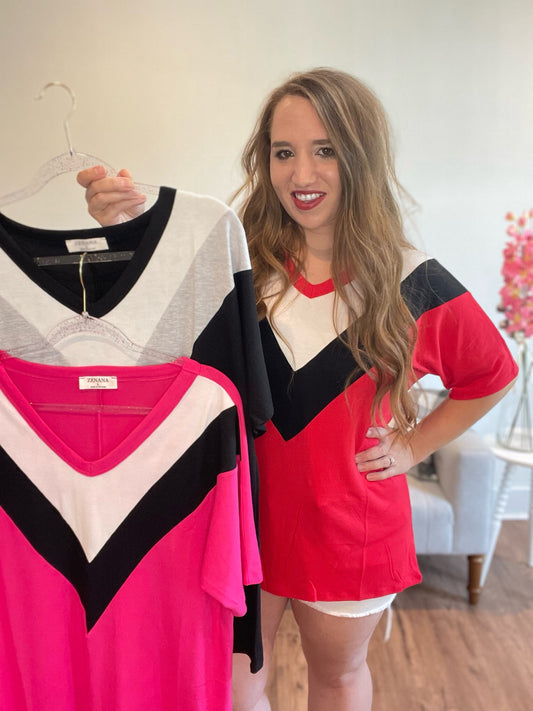 *DEAL* Pam Colorblock Top