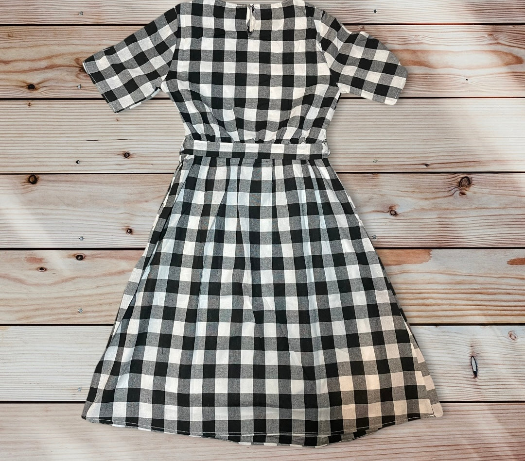 June Plaid Dress