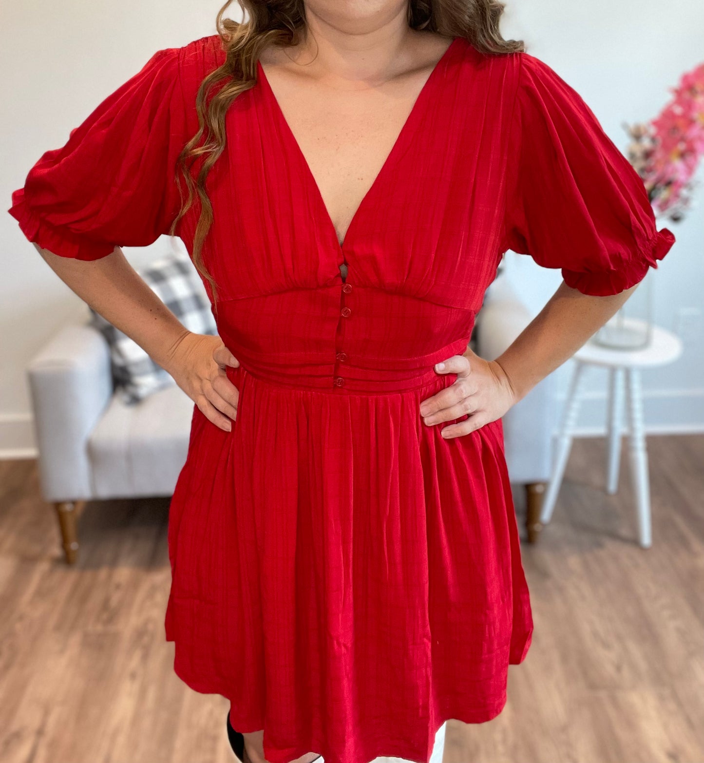 Red Babydoll Dress