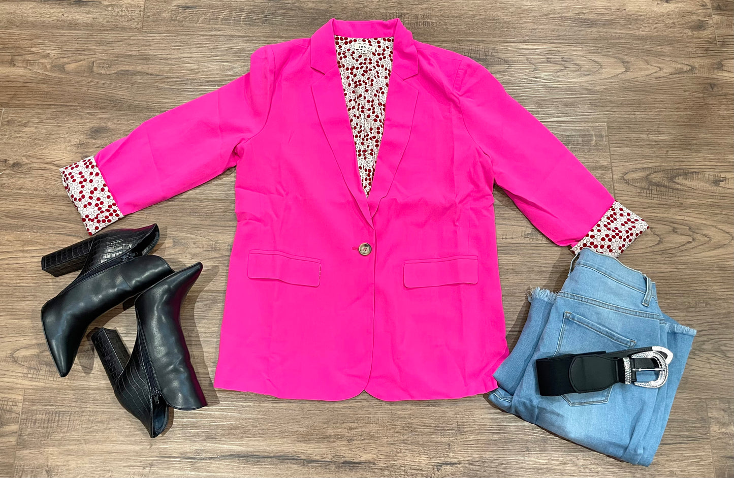 Christy Hot Pink Blazer