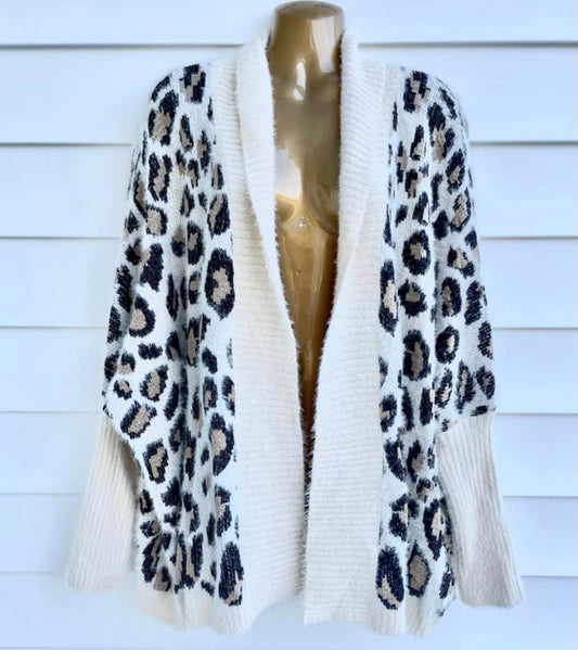 Let’s get cozy draped IVORY cardigan